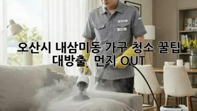오산시 내삼미동 가구 청소✨ 꿀팁 대방출! 🏡 먼지 OUT!